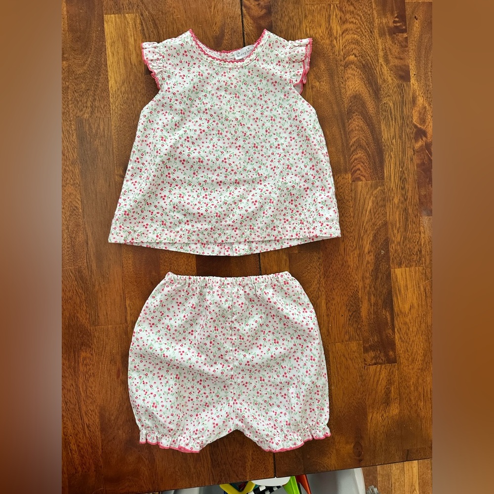 Kissy Kissy White & Pink Floral Baby Two-Piece Set